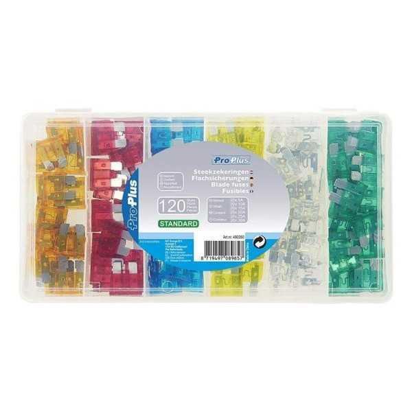 Fusibles standard assortiment 120 pièces en coffre plastique | ProP...