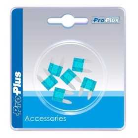 Fusibles mini 15A bleu 6 piÃ¨ces dans blister
