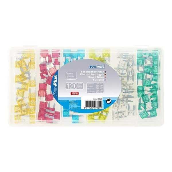 Fusibles mini assortiment 120 pièces en coffre plastique | ProPlus ...