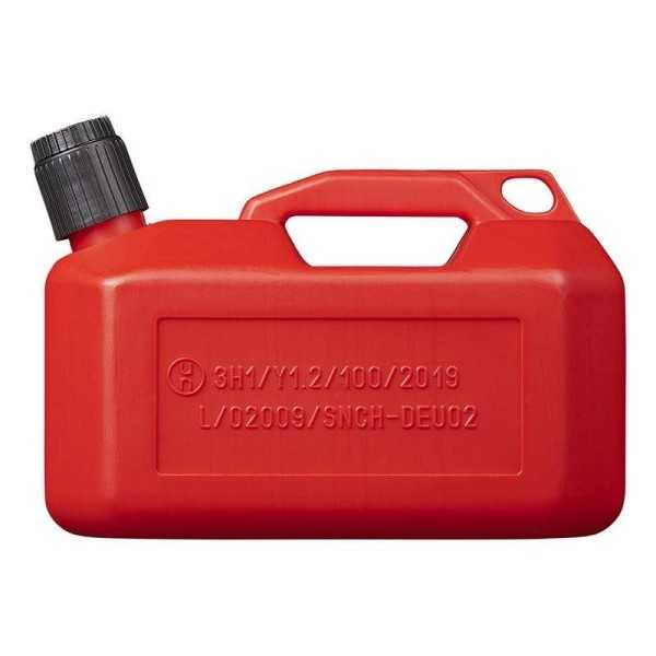 Jerrycan 5L plastique rouge UN-approuvé (modèle bas) | ProPlus | Je...