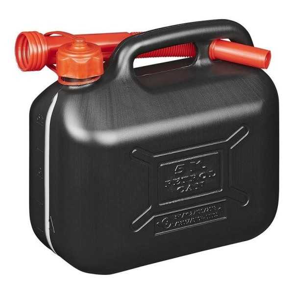 Jerrycan 5L plastique noir UN-approuvÃ©