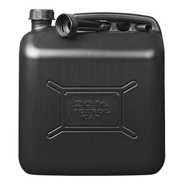 Jerrycan 20L plastique noir UN-approuvé | ProPlus | Jerrican & Bidon