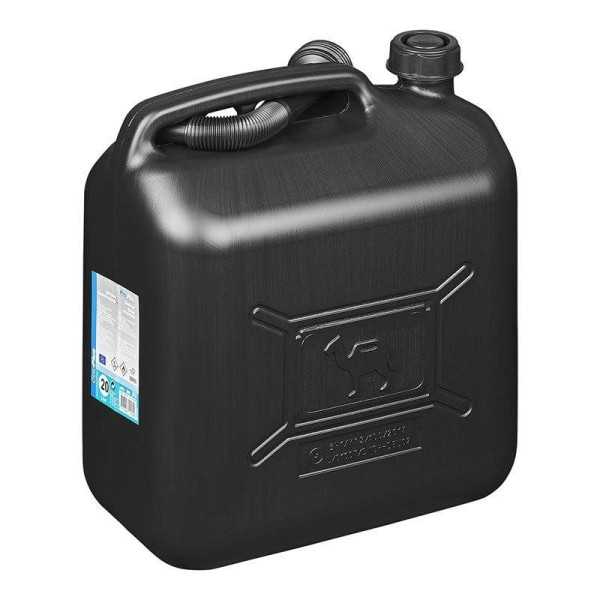 Jerrycan 20L plastique noir UN-approuvé | ProPlus | Jerrican & Bidon