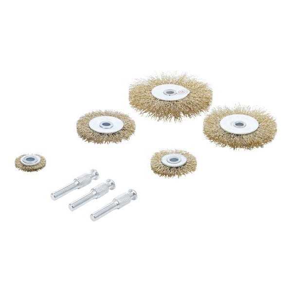 Jeu de brosses Ã  fil dâ€™acier Ã˜ 25 75 mm 8 piÃ¨ces