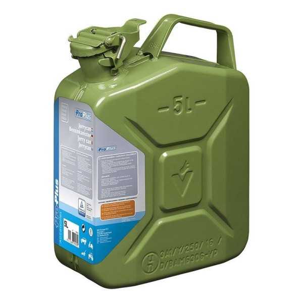 Jerrycan 5L métal vert UN- & TüV GS-approuvé | ProPlus | Jerrican &...