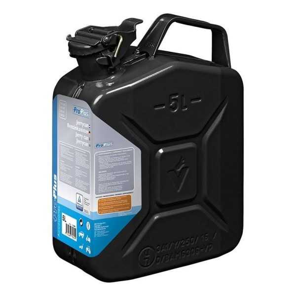 Jerrycan 5L métal noir UN- & TüV GS-approuvé | ProPlus | Jerrican &...