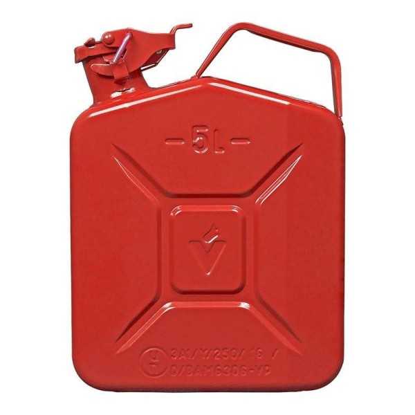 Jerrycan 5L métal rouge UN- & TüV GS-approuvé | ProPlus | Jerrican ...