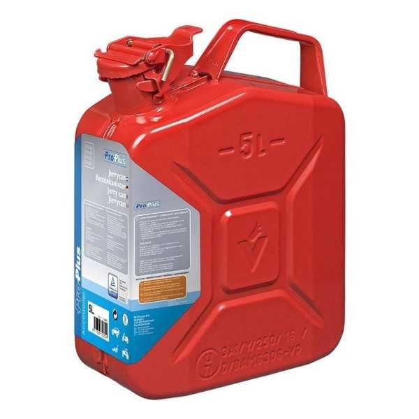 Jerrycan 5L métal rouge UN- & TüV GS-approuvé | ProPlus | Jerrican ...