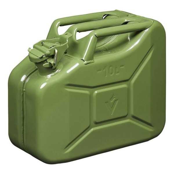 Jerrycan 10L mÃ©tal vert UN- & TÃ¼V GS-approuvÃ©