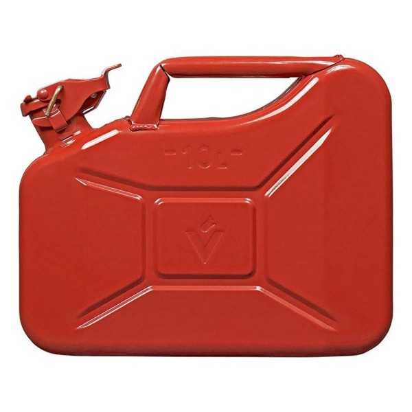 Jerrycan 10L métal rouge UN- & TüV GS-approuvé | ProPlus | Jerrican...