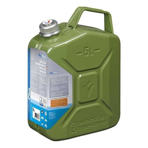 Jerrycan 5L métal vert avec bouchon à vis magnétique UN- & TüV GS-a...