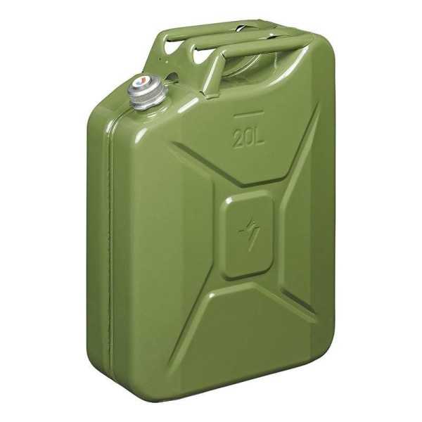 Jerrycan 5L mÃ©tal vert avec bouchon Ã  vis magnÃ©tique UN- & TÃ¼V GS-approuvÃ©