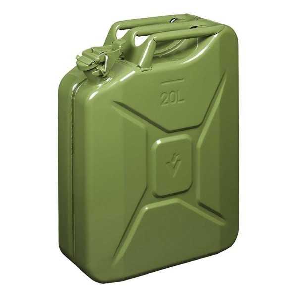 Jerrycan 20L mÃ©tal vert UN- & TÃ¼V GS-approuvÃ©
