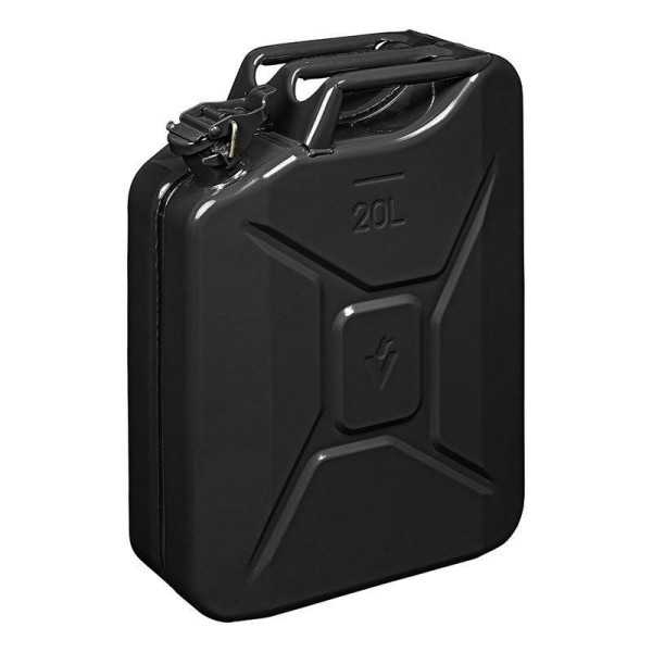 Jerrycan 20L mÃ©tal noir UN- & TÃ¼V GS-approuvÃ©