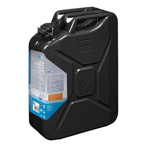 Jerrycan 20L métal noir UN- & TüV GS-approuvé | ProPlus | Jerrican ...