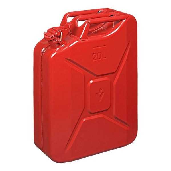 Jerrycan 20L mÃ©tal rouge UN- & TÃ¼V GS-approuvÃ©