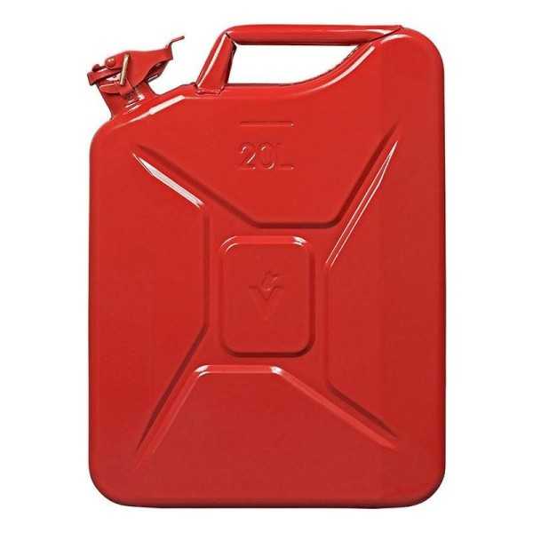 Jerrycan 20L métal rouge UN- & TüV GS-approuvé | ProPlus | Jerrican...