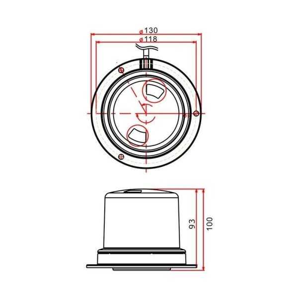 Gyrophare orange 36LED 10-30V | ProPlus | Éclairage
