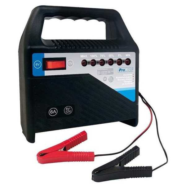 Chargeur de batterie 6V 12V 6Amp.