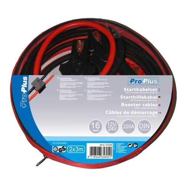 Câbles de démarrage 16mm² avec protection contre les surtensions Tü...