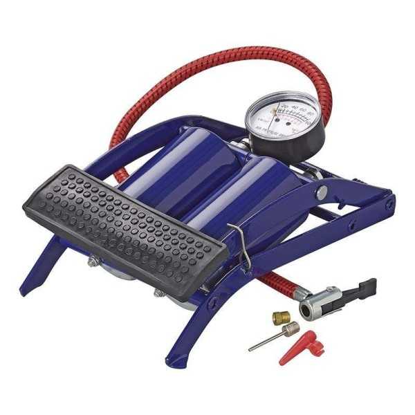 Pompe Ã  pied double cylindre avec manomÃ¨tre