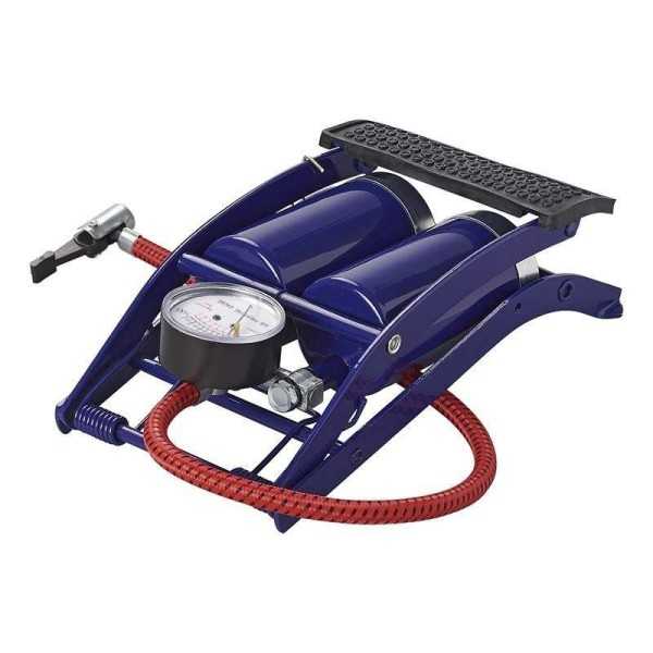 Pompe à pied double cylindre avec manomètre | ProPlus | Pompe Manuel