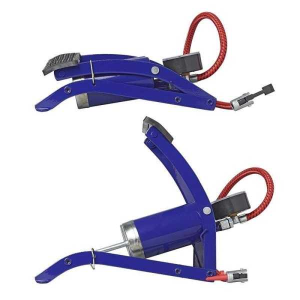 Pompe à pied double cylindre avec manomètre | ProPlus | Pompe Manuel