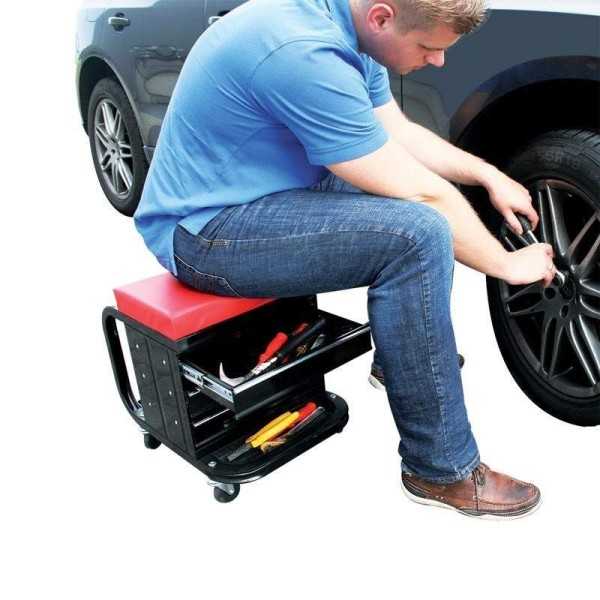 Tabouret d'atelier mobile | ProPlus | Coffre de Rangement