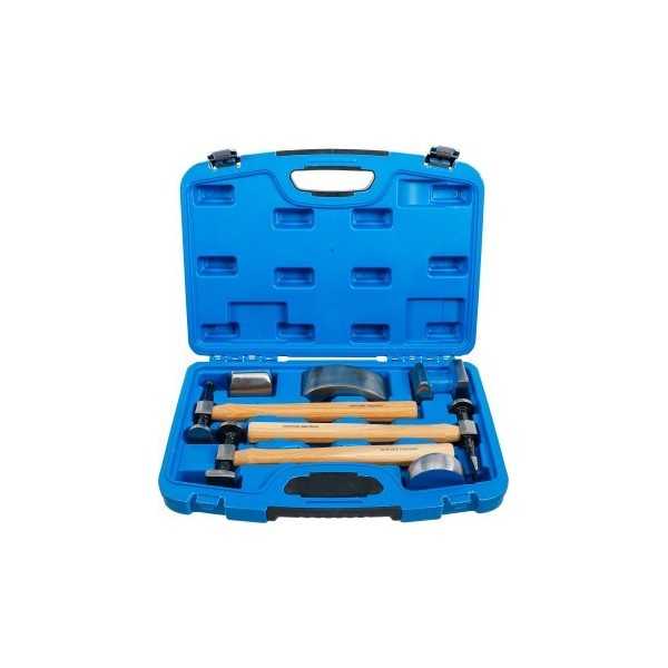 Mallette de tas et marteaux de carrosserie 7 piÃ¨ces