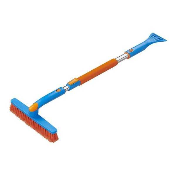 Brosse Ã  neige avec grattoir Ã  glace et manche tÃ©lescopique 99-127cm