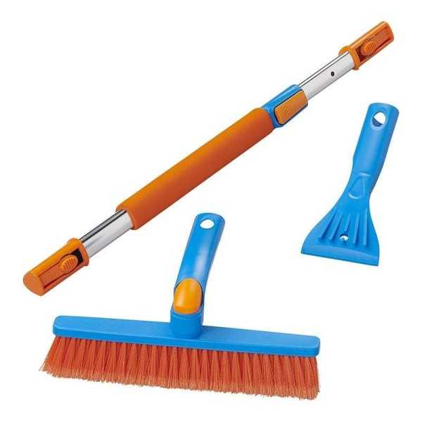 Brosse à neige avec grattoir à glace et manche télescopique 99-127c...