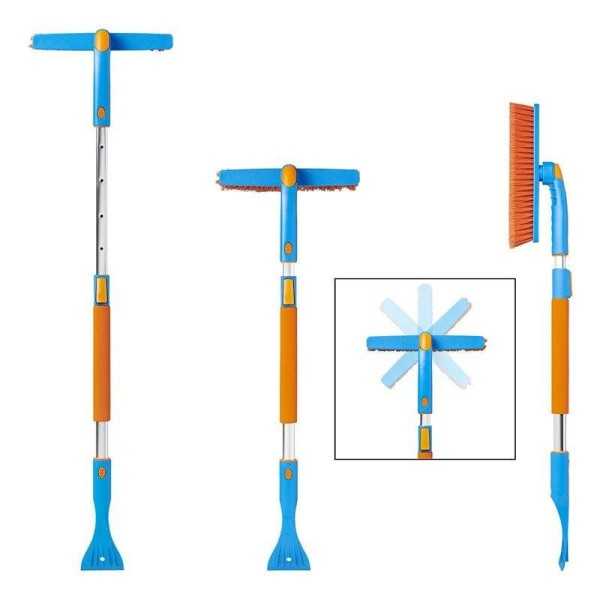 Brosse à neige avec grattoir à glace et manche télescopique 99-127c...