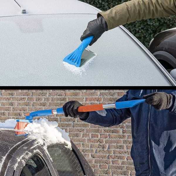 Brosse à neige avec grattoir à glace et manche télescopique 99-127c...