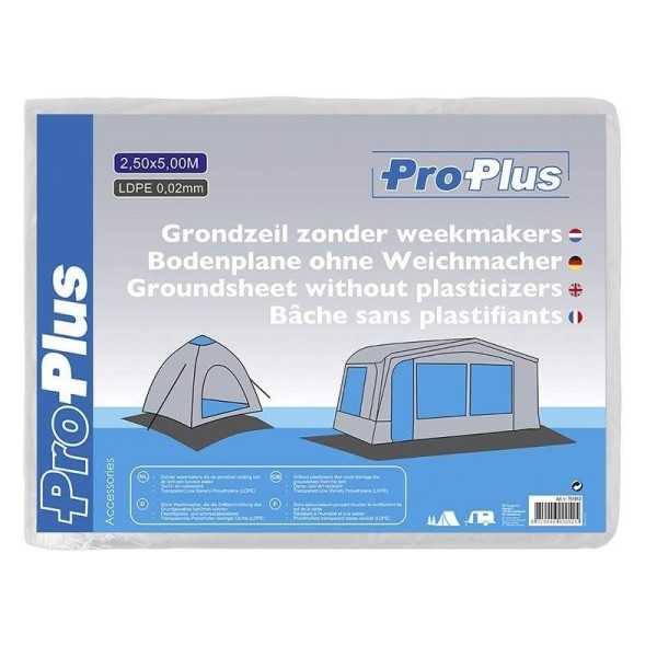 Bâche sans plastifiants 2,50x5,00M LDPE 0,02mm | ProPlus | Tapis de...