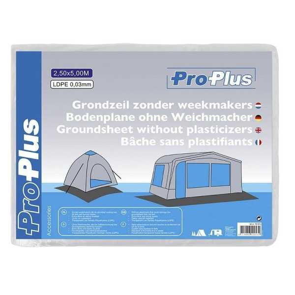 Bâche sans plastifiants 2,50x5,00M LDPE 0,03mm | ProPlus | Tapis de...