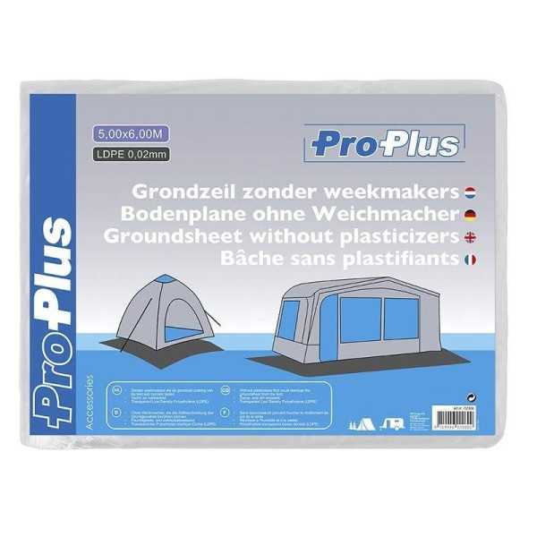 Bâche sans plastifiants 5,00x6,00M LDPE 0,02mm | ProPlus | Tapis de...