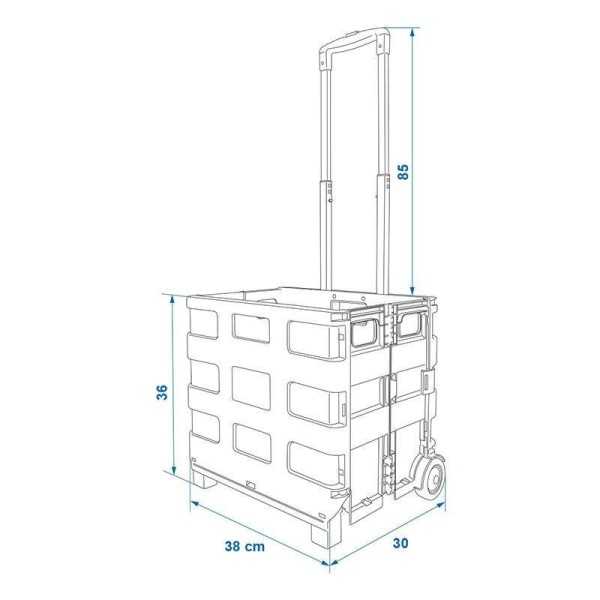 Chariot caisse pliant 25kg | ProPlus | Manutention