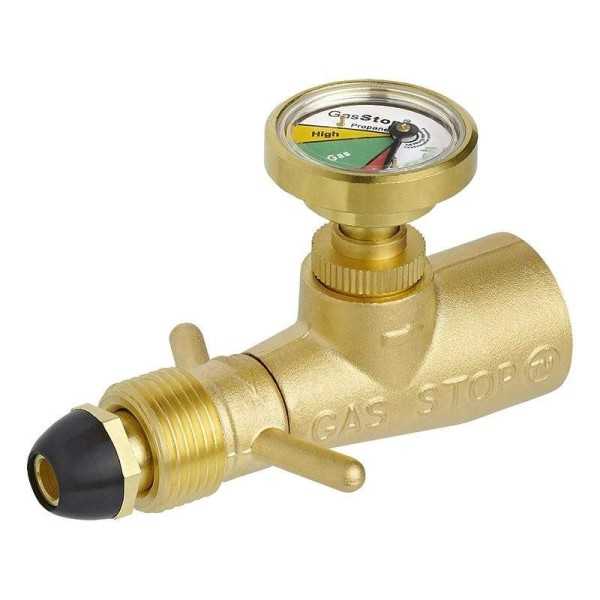 GasStop vanne d'arrÃªt d'urgence pour bouteilles de gaz propane SE 0.885 NGO LH POL (G.10) GSSE1