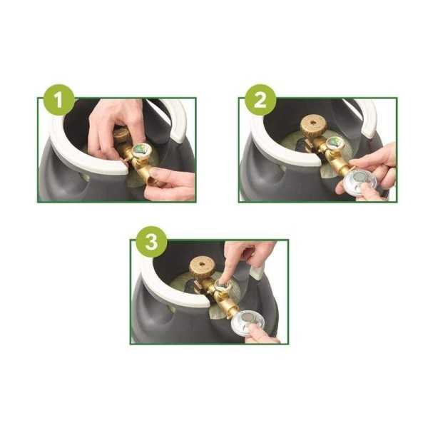 GasStop vanne d'arrêt d'urgence pour bouteilles de gaz propane SE 0...