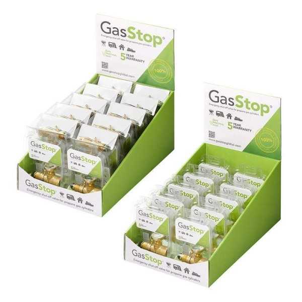 GasStop vanne d'arrêt d'urgence pour bouteilles de gaz propane SE 0...