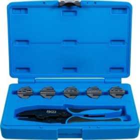 Pince Ã  sertir avec 5 paires de mÃ¢choires