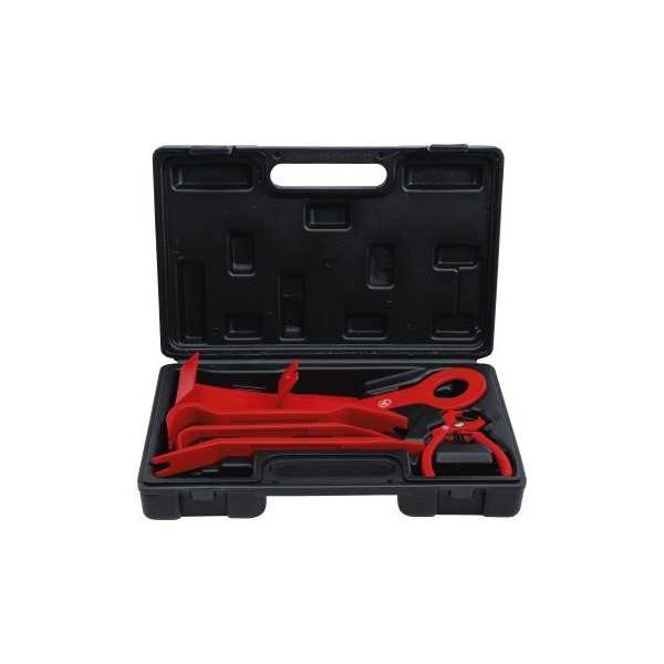 Jeu de coins pour garnitures diverses formes avec pince Ã  dÃ©garnir pour agrafes 6 piÃ¨ces