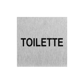 Plaque de porte " Toilette " 60x60mm