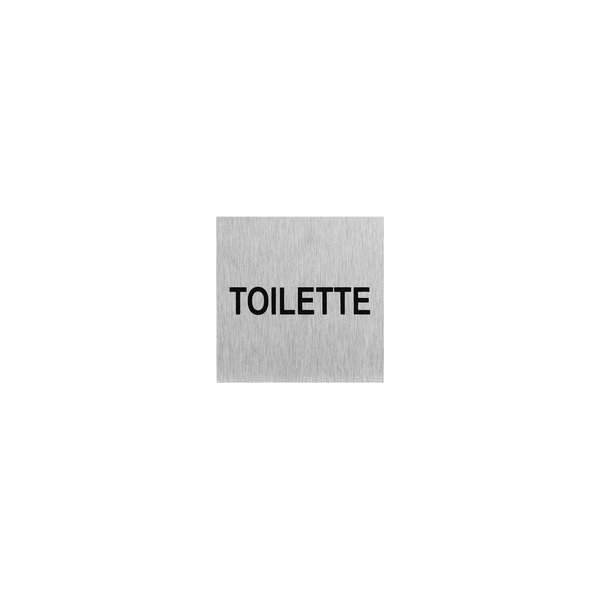 Plaque de porte " Toilette " 60x60mm