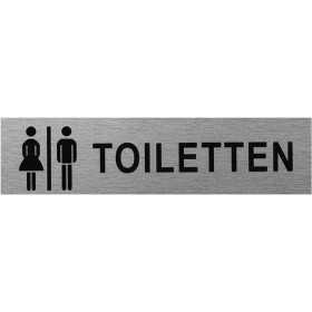 Plaque de porte " Frau Mann Toiletten " 160x40mm