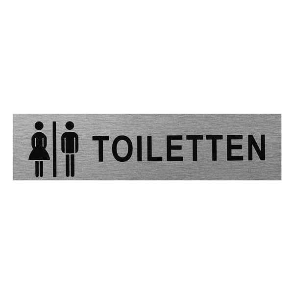 Plaque de porte " Frau Mann Toiletten " 160x40mm