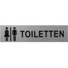 Plaque de porte " Frau Mann Toiletten " 160x40mm