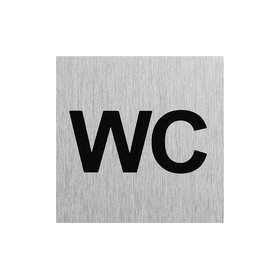 Plaque de porte " WC " 60x60mm