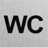 Plaque de porte " WC " 60x60mm
