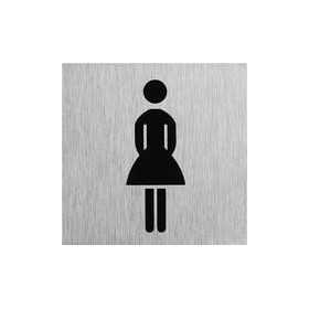 Plaque de porte " icÃ´ne femme " 60x60mm